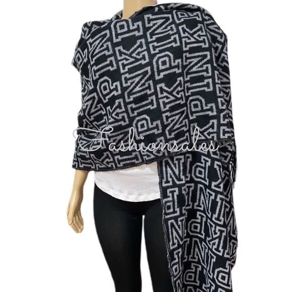 Victorias Secret PINK Cozy Blanket Large Scarf - Picture 5 of 7